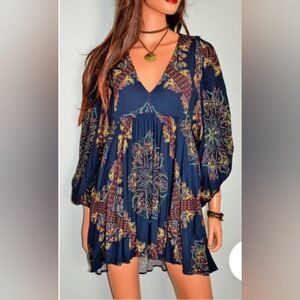 Free People girl talk hi lo tunic in midnight